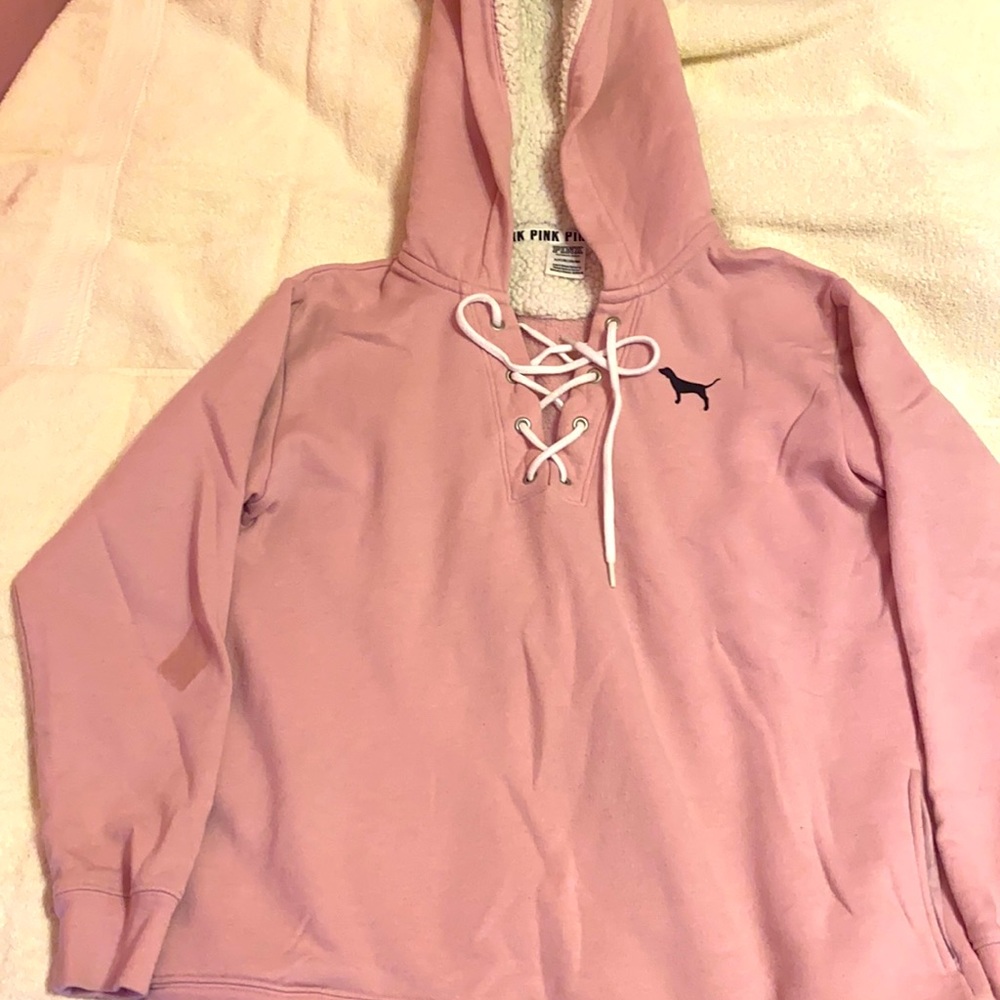 Victoria’s Secret pink fleece hoodie